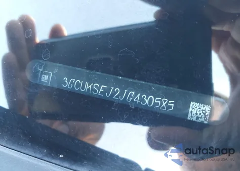 2018 Chevrolet Silverado 1500 1Lz из США, поврежденный, VIN 3GCUKSEJ2JG430585